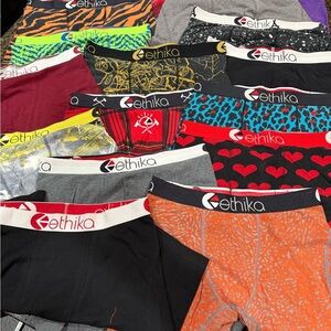 Lot of 16 Ethika Men's Vibrant Boxer Briefs Set - gently loved - Medium